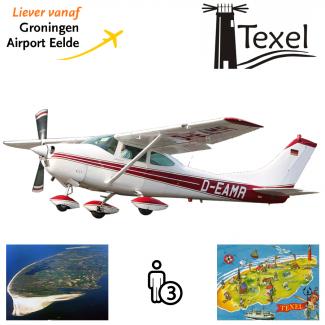 Proefles | Vliegles Cessna 182 Eelde - Texel - Eelde (eilandvlucht)